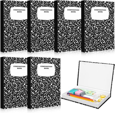 Amyhill 6 Pcs Teacher Appreciation Gifts Bulk Teacher Valentines Gifts Composition Notebook Box for Classroom Storage Boxes Appreciation Party Favors Back to School Thank You Gift Graduation Supplies in Saudi Arabia