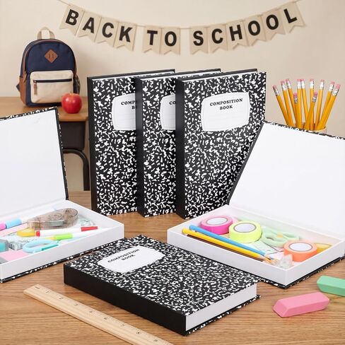 Amyhill 6 Pcs Teacher Appreciation Gifts Bulk Teacher Valentines Gifts Composition Notebook Box for Classroom Storage Boxes Appreciation Party Favors Back to School Thank You Gift Graduation Supplies in Saudi Arabia