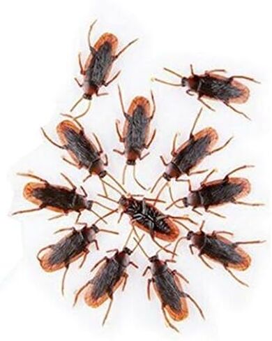 12 قطعة من البلاستيك وهمية وهمية الصرصور العقرب الحشرات نكتة اللعب المزحة خدعة مخيفة البق للحزب in Kuwait