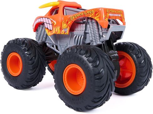 Monster Jam، شاحنة الوحش الرسمية El Toro Loco Rev 'N Roar بمقياس 1:15، ألعاب أطفال للأولاد والبنات من سن 3 سنوات فما فوق in Saudi Arabia