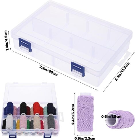 Elastic Sewing Thread for Sewing Machine, 0.5 mm Shirring Elastic Thread for Sewing, Serger, Overlock Machines Quilting Knitting,Weave,DIY, 30m Each Spool Total 24 Spools in Saudi Arabia