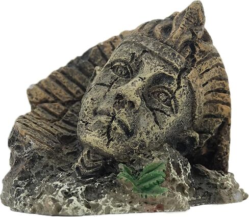 Aquarium Resin Egyptian Pharaoh Pyramid Decoration,Fish Tank Decoration Rockery Suitable for Freshwater Seawater Aquarium Decoration in Saudi Arabia