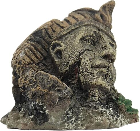 Aquarium Resin Egyptian Pharaoh Pyramid Decoration,Fish Tank Decoration Rockery Suitable for Freshwater Seawater Aquarium Decoration in Saudi Arabia