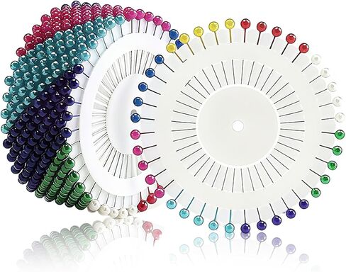 480 Pieces Multicolor Sewing Pins, Straight Quilting Pearl Head Pins for Crafts Projects in Saudi Arabia