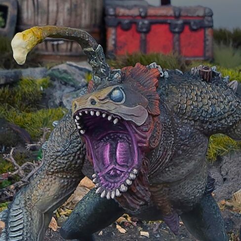 Modiphius Entertainment: Fallout Miniatures: Creatures - Angler - 32mm Resin Figure & 50mm Scenic Base, Unpainted & Unassembled, Tabletop RPG Set in Saudi Arabia