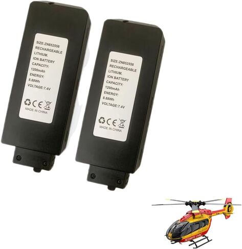 2 حزمة بطاريات لطائرة هليكوبتر RC C138 C190 C189 C186 C032 C123 C129 V2 K127 K170 (C138) in Kuwait