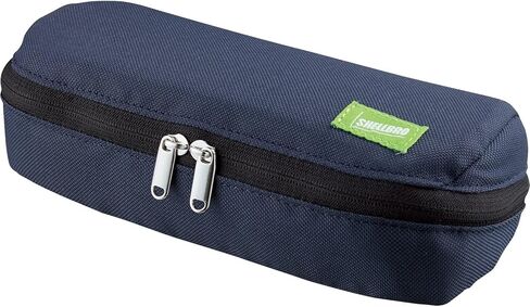 KOKUYO Shellbro Pen Case, Shell-shaped structure, Big Capacity Pencil Case, Large Pencil Pouch, Stationery Pen Bag, Navy x Blue, Japan Import (F-VBF190-2) in Saudi Arabia
