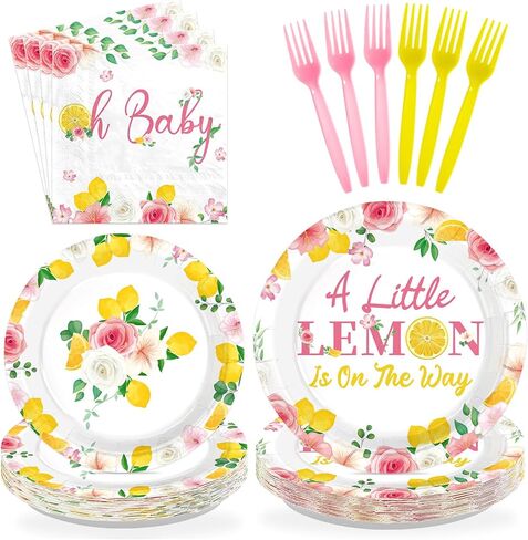 96Pcs Sage Green Pink Birthday Party Decorations Glitter Gold Happy Birthday Plates and Napkins Eucalyptus Leaves Floral Tableware Set for Women Girls Baby Shower Princess supplies Serves 24 in Saudi Arabia