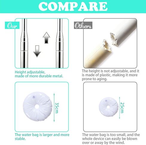 طقم عمود بالونات مكون من 2، حامل بالونات قابل للتعديل مقاس 80 بوصة، عمود برج بالونات مع هيكل معدني تلسكوبي قابل لإعادة الاستخدام لحفلات الزفاف، وأعياد الميلاد، وحفلات استقبال المولود الجديد، وتزيين حفلات التخرج in Kuwait