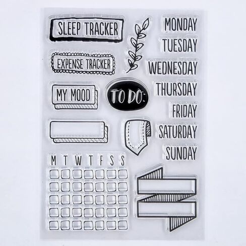 to Do Monday Week Clear Stamps for Card Making Decoration and DIY Scrapbooking 3042812 in Saudi Arabia