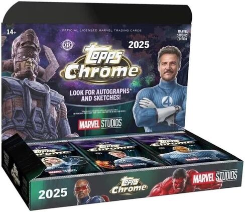2025 Topps Marvel Studios Chrome - Factory Sealed - Hobby Box - Look for Autographs and Sketches in Saudi Arabia