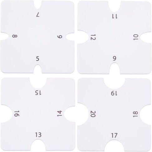 4 قطع من أدوات شكل حافة الفخار الأبيض من INFUNLY مقاس 2.6 × 2.6 بوصة من الأكريليك المربع لعجلة الفخار أداة ضلع بقطر 0.3 ~ 0.6 بوصة أدوات تشذيب الحواف أداة نحت الطين لنحت شكل الطين من السيراميك بنفسك in Kuwait