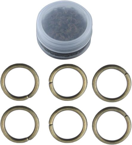 1Box 300pcs Alloy Jump Rings Connector Mini Rings for DIY Repair Jewelry Making Necklaces Bracelet Earrings (10mm, Antique Bronze) in Saudi Arabia