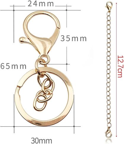 8 عبوات من سلاسل المفاتيح مع قطعتين من حلقات سلسلة المفاتيح، مجموعة من النتائج السائبة لسلسلة المفاتيح اليدوية، صنع مستلزمات الحرف اليدوية، الأجهزة المعدنية، خطاف دوار، خطاف، مشابك سحرية، خطافات in Kuwait