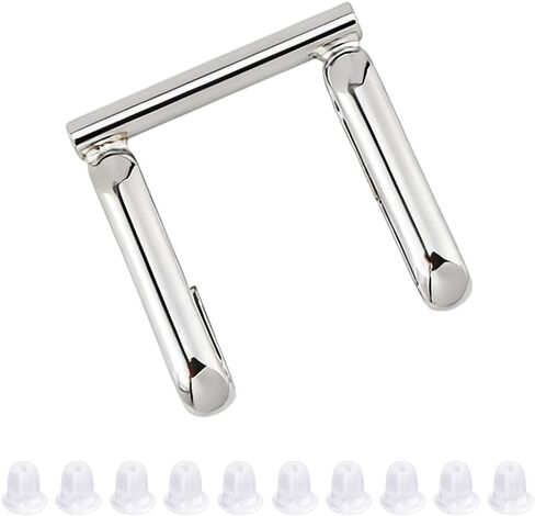 SUPERFINDINGS 1PC Alloy Brooch to Necklace Converter Pin to Pendant Converter Brooch Pendant Converters with 10PCS Ear Nuts Jewelry Converters for Changing Brooches Pins to Choker Necklace in Saudi Arabia