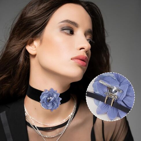 SUPERFINDINGS 1PC Alloy Brooch to Necklace Converter Pin to Pendant Converter Brooch Pendant Converters with 10PCS Ear Nuts Jewelry Converters for Changing Brooches Pins to Choker Necklace in Saudi Arabia