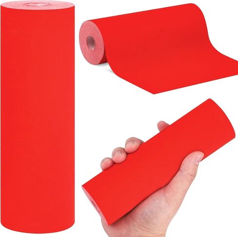 Red Xuan Paper Roll, Chinese Calligraphy Paper with 17cmx20m(6.7inx66ft), Spring Festival Scrolls Paper, Thicken Chinese Couplets/Chunlian/Duilian/Rice Paper (C) in Saudi Arabia