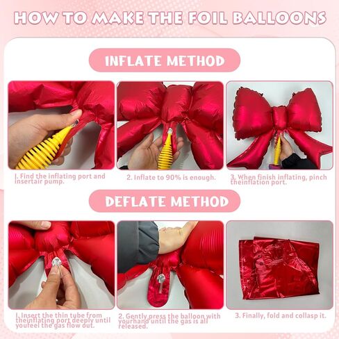 YQUQWN 8 PCS Valentines Day Balloon Set XOXO Letter Balloons Heart Bow Foil Balloons for Valentines Day Party Decorations Proposal Setups Wedding Backdrops in Saudi Arabia