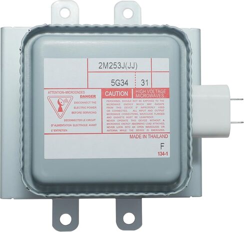 2M253JMagnetron Long Leg متوافق مع قطع الغيار لأفران الميكروويف ويرلبول 2M253J 2M240J 2M248J WMH32519HZ06 WPW10693025 QP5283206PAZ120 in Kuwait