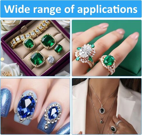 4 Pcs Resin Jewelry Molds Gemstone Silicone Resin Molds Clear Crystal Mold Jewelry Casting Mold for Making DIY Crafting, Earring, Pendant, Crafting Projects in Saudi Arabia