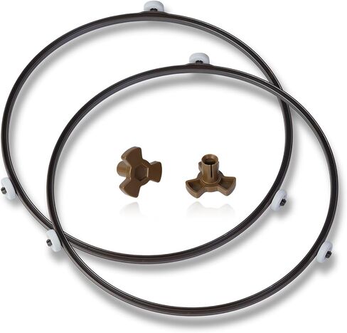 2 حزمة من حلقة دعم القرص الدوار للميكروويف مقاس 9.5 بوصة، تناسب صينية زجاجية مقاس 12.75 بوصة، بديلة لـ 5889W2A012F 5889W2A012D 5889W2A012P، متوافقة مع أجهزة الميكروويف MVH1670ST LMV1680BB in Kuwait