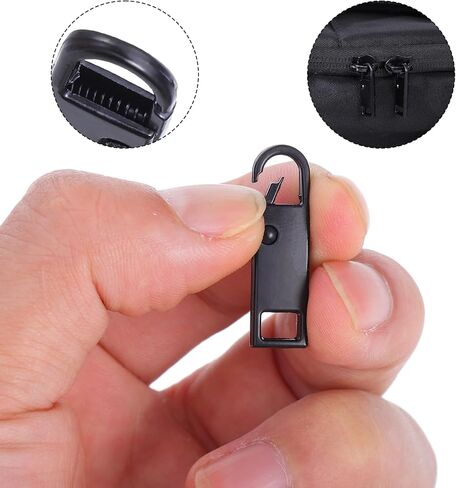 20PCS Zipper Pulls Set, Durable Zipper Pull Replacement Set, Easy-to-Install Zippers Pull Tab for Suitcases, Clothing, Jackets, Backpacks, Boots, Wallets, Coats, No Tools Required in Saudi Arabia