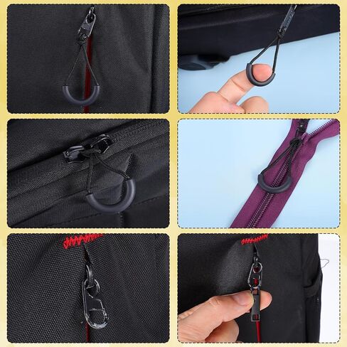 20PCS Zipper Pulls Set, Durable Zipper Pull Replacement Set, Easy-to-Install Zippers Pull Tab for Suitcases, Clothing, Jackets, Backpacks, Boots, Wallets, Coats, No Tools Required in Saudi Arabia