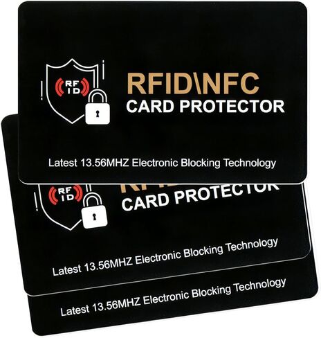 3 Pack RFID Blocking Card, One Card Protects Entire Wallet Purse, NFC Contactless Bank Debit Credit Card Protector ID ATM Guard Card Blocker in Saudi Arabia