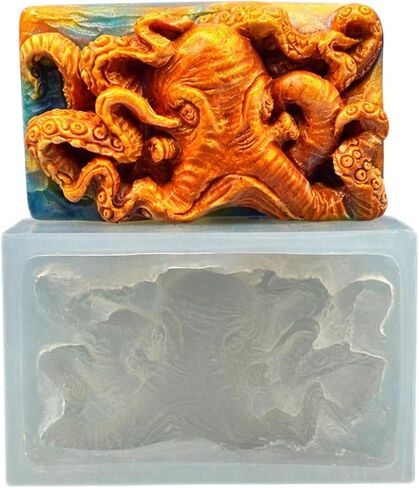 Octopus Silicone Mold for SOAP Making and Other Crafts Kraken in Saudi Arabia