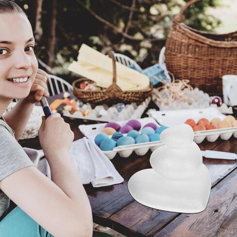 قلب إسفنجي من Angoily Craft، 3 قطع من كرات الإسفنج على شكل قلب، إكليل من البوليسترين لحفلات الزفاف DIY ترتيب الزهور في عيد الحب وديكورات الزفاف في يوم الزفاف والمشروعات الفنية لتزيين نماذج النحت in Kuwait