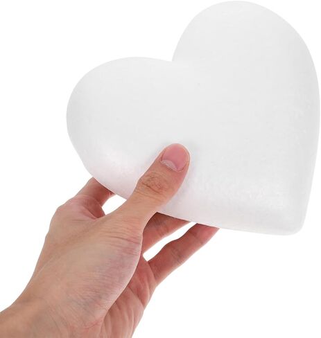 قلب إسفنجي من Angoily Craft، 3 قطع من كرات الإسفنج على شكل قلب، إكليل من البوليسترين لحفلات الزفاف DIY ترتيب الزهور في عيد الحب وديكورات الزفاف في يوم الزفاف والمشروعات الفنية لتزيين نماذج النحت in Kuwait