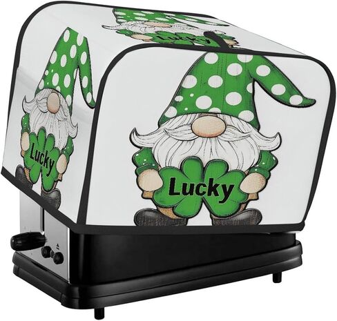 غطاء محمصة الخبز المكون من 4 شرائح من St.Patrick's Day، غطاء آلة الخبز لأجهزة المطبخ الصغيرة Spring Lucky Gnome مع جيوب، حماية من الغبار وبصمات الأصابع in Kuwait