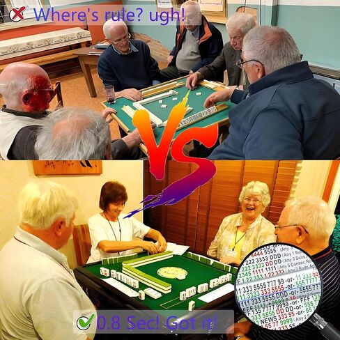 عبوتان من أداة البحث المكبرة لخط Mahjong لبطاقة NMJL مع خط توجيه، والإكسسوارات الأساسية للاعبي Mahjong (أزرق) in Kuwait