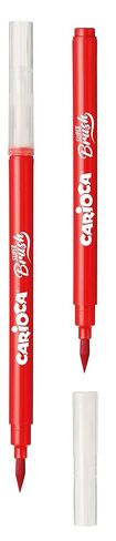 Carioca Super Brush Washable Markers – 10 Assorted Colors, Flexible Brush Tip for Calligraphy, Hand Lettering and School Supplies, Long-Lasting, Super Washable Ink, Made in Italy in Saudi Arabia