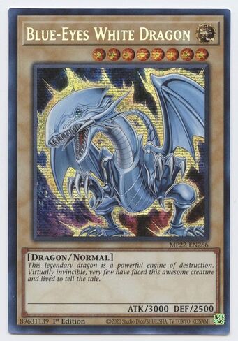 Blue-Eyes White Dragon - MP22-EN266 - Prismatic Secret Rare - 1st Edition in Saudi Arabia