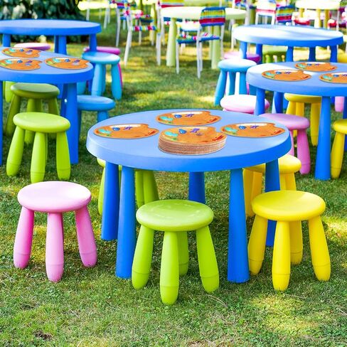 Honeydak 50 Pcs Art Birthday Party Decorations Paint Palette Shaped Paper Plates Bulk Art Plates for Paint Themed Party Decorations Supplies for Dessert Food Tableware Home Artists Baby Shower Favors in Saudi Arabia