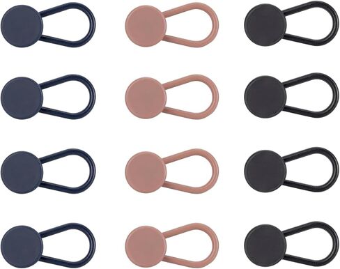 10PCS Pants Adjustable Extender Clips for Jeans, Pants Button Extenders, No Sewing Instant Waistband Extension, Metal Button Extenders for Clothing in Saudi Arabia