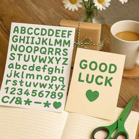 1356 Letter Stickers, 12 Sheets Alphabet Sticker, 0.5 inch Vinyl Alphabet & Symbol Stickers for Gift Wrapping, Envelopes, Planners, DIY Scrapbooking, Party Invitations, Crafts Projects（Multicolor ） in Saudi Arabia
