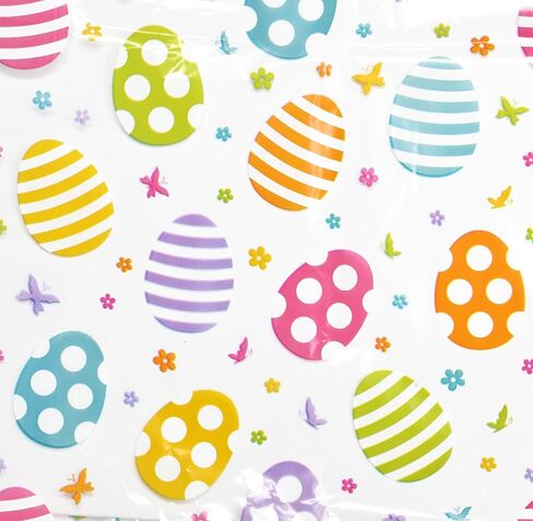 أكياس سلة السلوفان البلاستيكية الكبيرة لعيد الفصح من Gift Boutique مع أربطة ملتوية، عبوة من 10 صينية لملفات تعريف الارتباط على شكل بيضة زنبركية، حقيبة تشيلو ملفوفة كبيرة لقضاء العطلات، تغليف هدايا للحفلات، مقاس 60.96 سم × 76.2 سم in Saudi Arabia