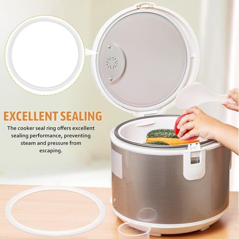 Uonlytech 2 قطعة من حشية طنجرة ضغط السيليكون السميكة، حلقة إغلاق وعاء بديلة مقاومة لدرجات الحرارة العالية، سهلة التركيب متوافقة مع مختلف طناجر الضغط وأواني البخار in Saudi Arabia