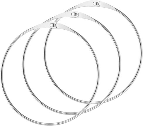 3 Pack 6 Inch Loose Leaf Binder Rings Extra Large Metal Plated Steel Iron Wrench Organizer Locking Carabiner Metal Rings for Index Cards Bib Key DIY Craft Supplies in Saudi Arabia