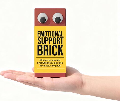 Emotional Support Brick – Funny Stress Relief Gag Gift | Sarcastic Office & Friendship Humor | Novelty Joke Gift in Saudi Arabia