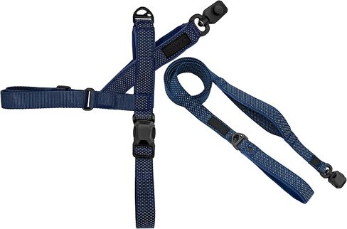 Magnetic Quick Clip: Easy Fit Harness w/Flat Leash,Black,Medium in Saudi Arabia