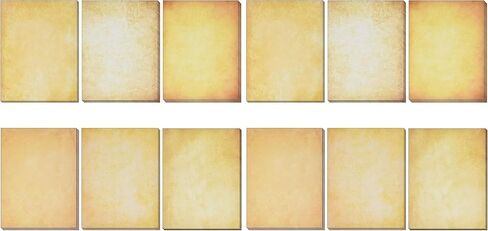 Gift Boutique 120 Vintage Stationary Antique Stationery Paper Old Fashion Aged Looking 6 Color Design Double Sided 8.5"X 11" Letter Sheets for Writing Calligraphy in Kuwait