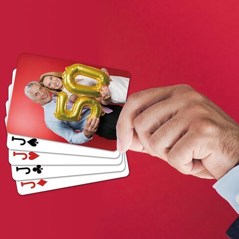 بطاقات لعب ذات صور شخصية، مجموعة مخصصة تحمل صورتك للحفلات وحفلات الزفاف والمزيد (العودة) in Kuwait