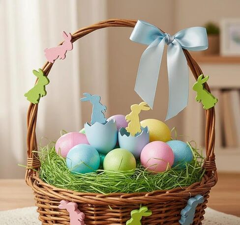 60 قطعة من أرنب عيد الفصح الخشبي الصغير، تماثيل صغيرة على الوجهين لعيد الفصح وزخارف أرنب لطاولة حفلات الربيع والحرف اليدوية in Kuwait