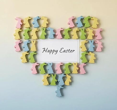 60 قطعة من أرنب عيد الفصح الخشبي الصغير، تماثيل صغيرة على الوجهين لعيد الفصح وزخارف أرنب لطاولة حفلات الربيع والحرف اليدوية in Kuwait