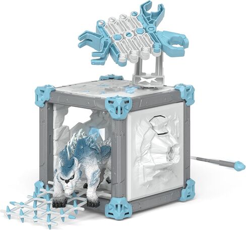 Schleich Eldrador Creatures Mythical Shadow Wolf Action Figure - Featuring Purple Coat and Translucent Back Crystals, Durable Toy for Boys and Girls, Gift for Kids Age 7+ in Saudi Arabia