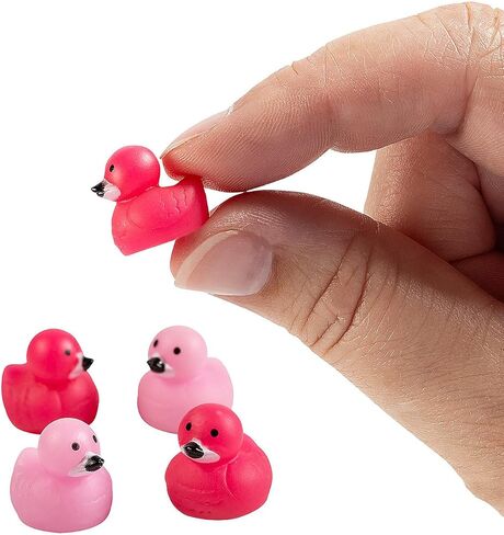 Micro Tropical Flamingo Rubber Ducks - 24 pieces in Saudi Arabia
