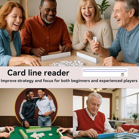 قارئ خط البطاقات 2026 لـ Mahjong - دليل العثور على الخطوط الأكريليك للمبتدئين والخبراء في ألعاب البلاط، شرائط قراءة أرجوانية شفافة مصنوعة لفكرة ملحقات ألعاب Mahjong (4 عبوات) in Kuwait